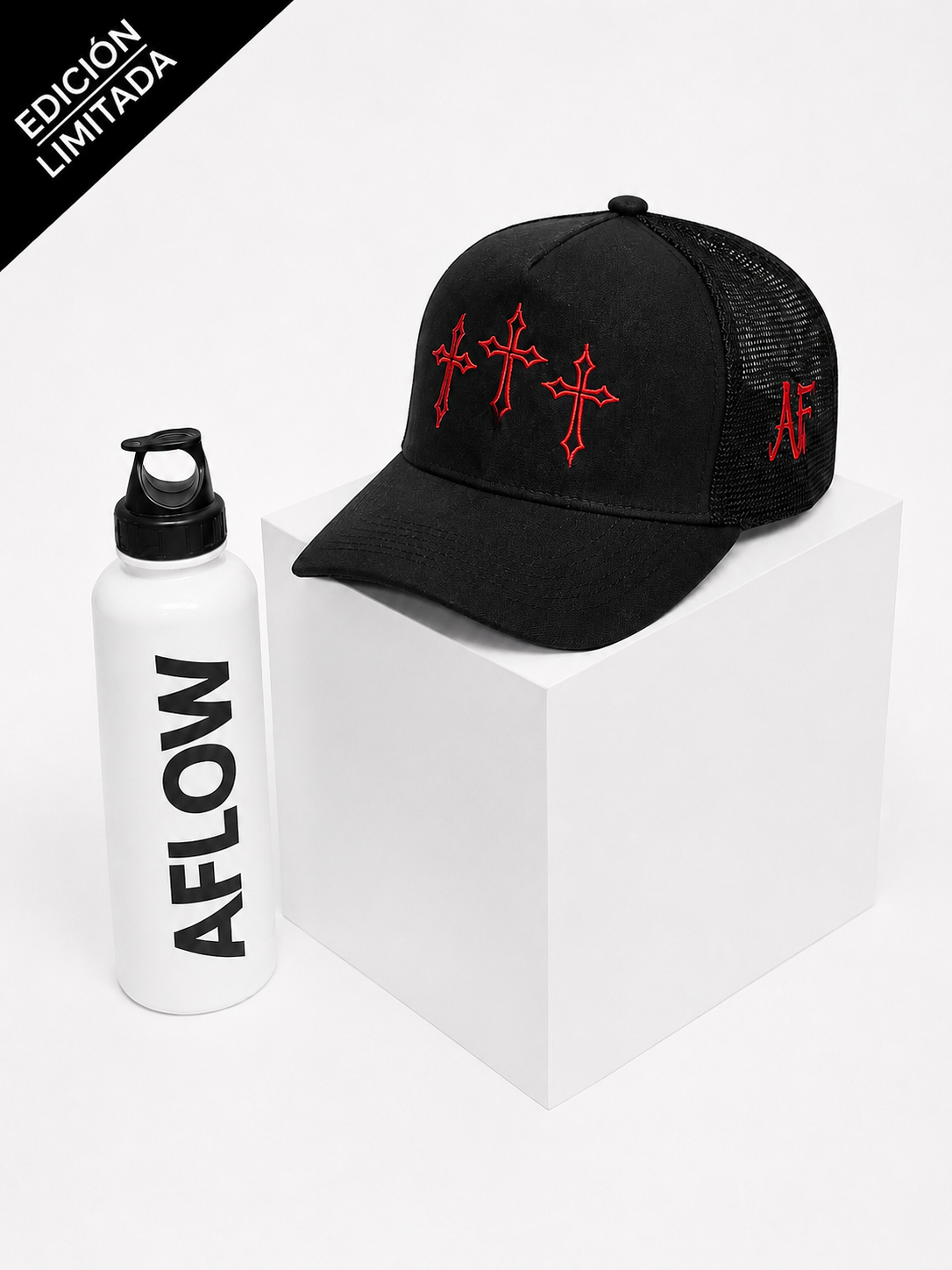 Gorra Trucker AFLOW | Triple Cross Red