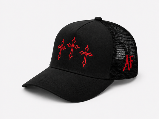 Gorra Trucker AFLOW | Triple Cross Red